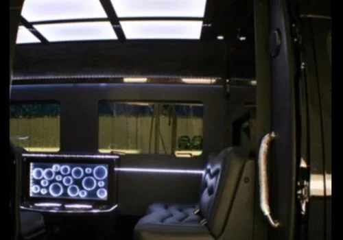 Interior of luxury sprinter van