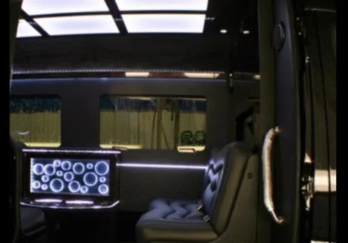 Interior of luxury sprinter van