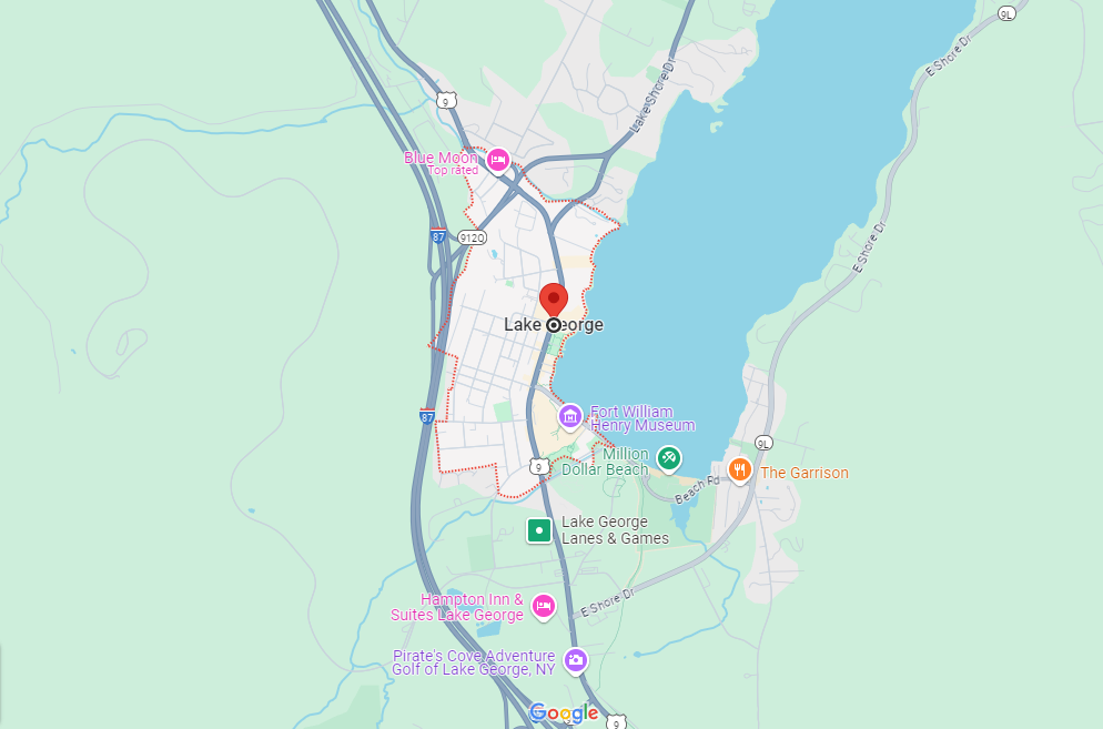 Map of Lake George NY