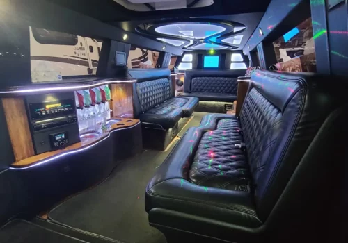 Interior of Hummer Limo